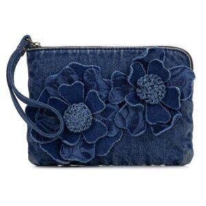 Patricia Nash - Denim "Cassini" Wristlet / Large